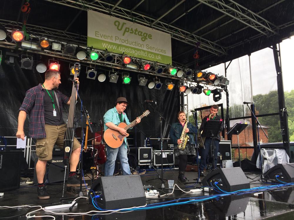 That was Bewelian. Bringing variety are more audience interaction. Absolutely brilliant and playing to the weather.