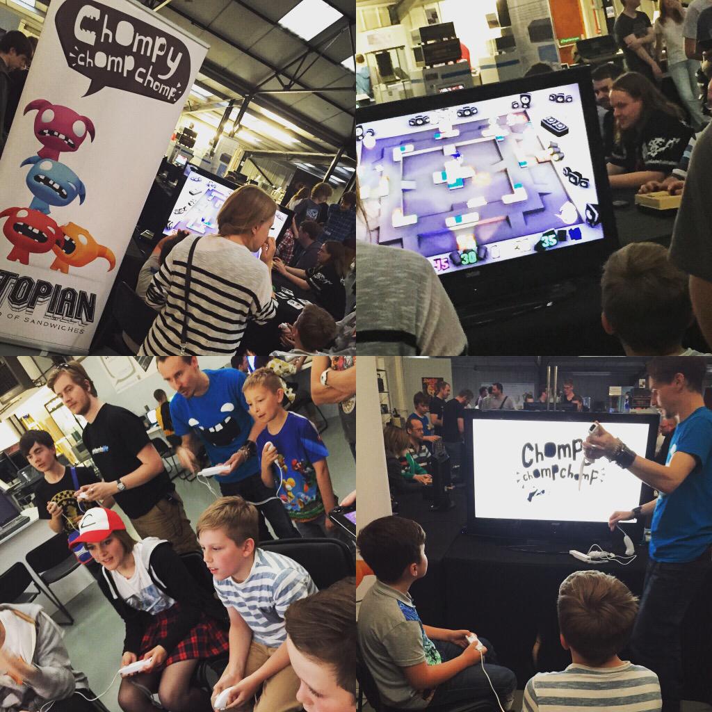 sarahlegan's tweet photo. Boys loved @nintendolife #gaming nite @computermuseum #chompychompchomp #nintendowiiu Woody & Sarah @UtopianSandwich http://t.co/JuLSNQ8Puf