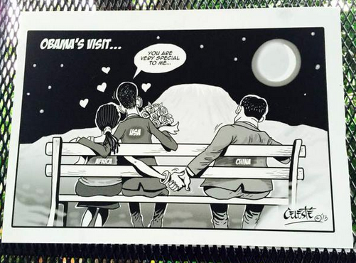 sallyhayd's tweet image. See how Kenyan political cartoonists view Obama time.com/3971635/obama-… via @malonebarry