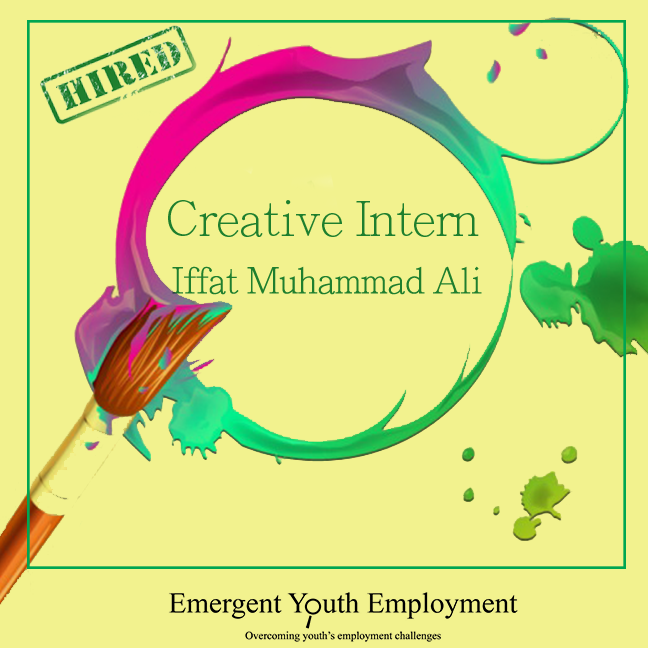 emergentyouthem's tweet photo. Team Emergent, welcomes our trainee Iffat Muhammad Ali as our creative intern. 
#Promoting #Talent #Empowering #Youth http://t.co/sbJK73z7hX