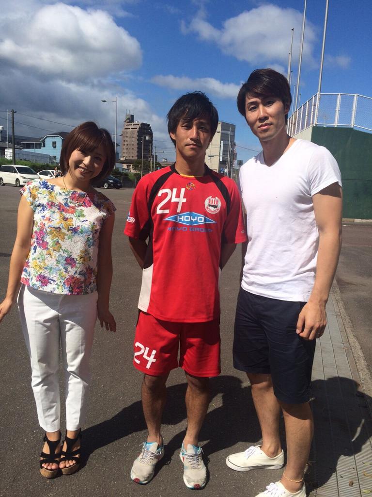 木島 悠 試合には負けてしまったけど ヒートデビルズの梅宮学さんと藤林唯さんが応援にきてくれました そして そのままトリニータの試合を見に行きました 勝って良かった またここで試合したいなーと思うくらい雰囲気が良かったです Http T Co