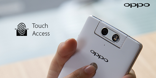 OPPOIndia's tweet photo. #TouchAccess is well placed on the back of #OPPON3 to give users the smooth access and prefect grip together. http://t.co/rjeuFayWH1