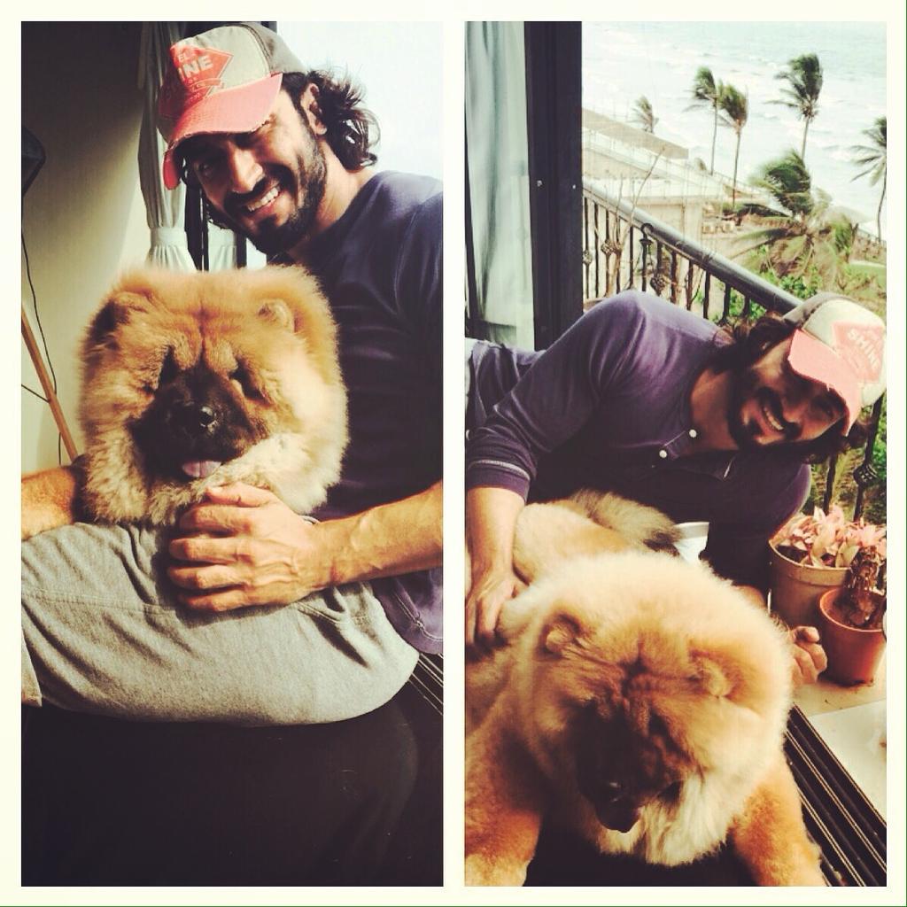 VidyutJammwal's tweet photo. My super fun house guest... Lovin his energy! http://t.co/R2ZagFrMjV