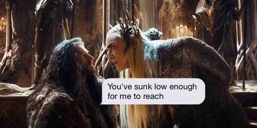 freethemartin's tweet photo. #TheHobbit edit 😂😂 #thorin #thranduil http://t.co/Yr6aIzMfqE
