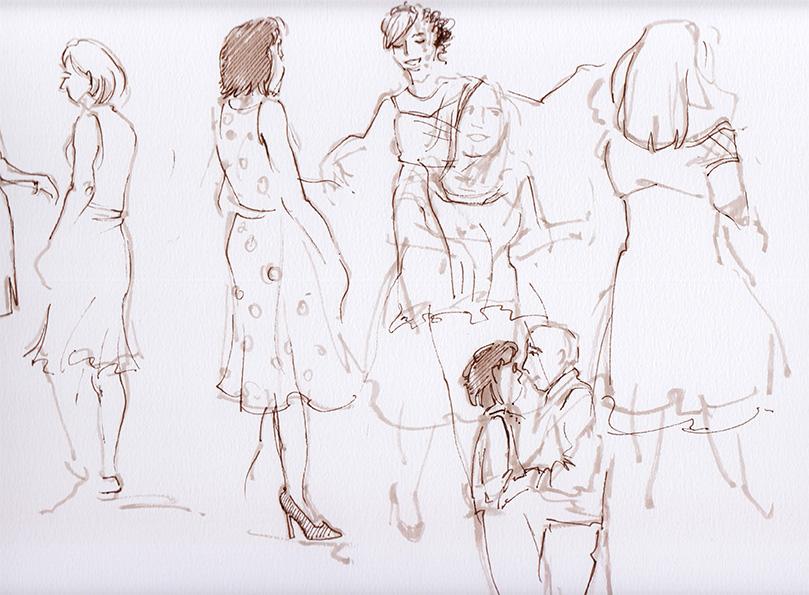 EventDrawer's tweet photo. I was at Hylands House yesterday - a lovely couple and a lovely venue. Here's a sneaky sketch preview... http://t.co/9X05YZY8ZM