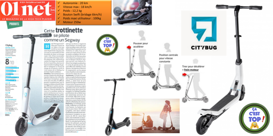 CaCestTOP's tweet photo. CITYBUG: trottinette électrique vue dans @01netMag
Top (mais 1000€) !
Mon futur Noël?!
@citybugofficial 
#CaCestTop 👍 http://t.co/o0H6rOfDD2