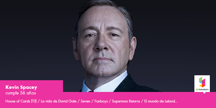 Kevin Spacey cumple hoy 56 años. Happy birthday, mister president.  