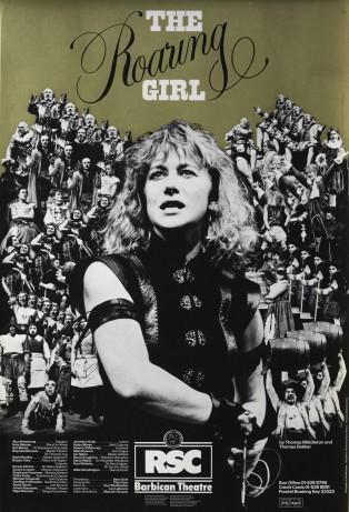 Happy birthday to Dame Helen Mirren, here on poster for 1983 production of \"The Roaring Girl.\" Via 