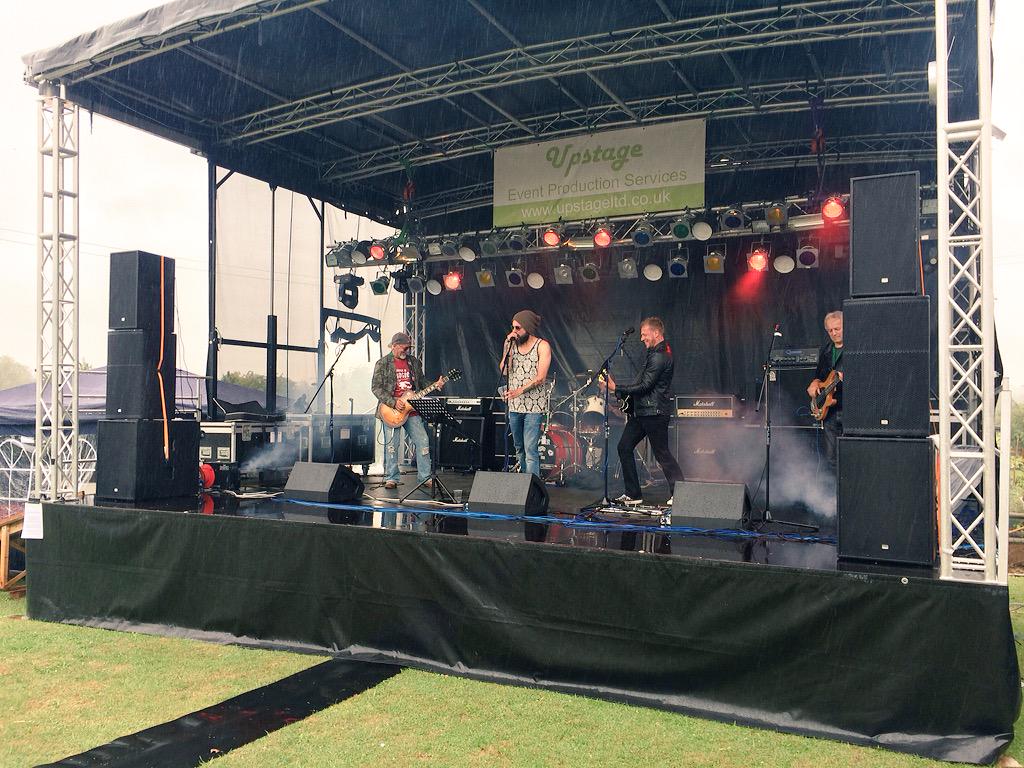 Protocol were awesome. Really rockin' it out. In fact, we didn't even notice, it has stopped raining.