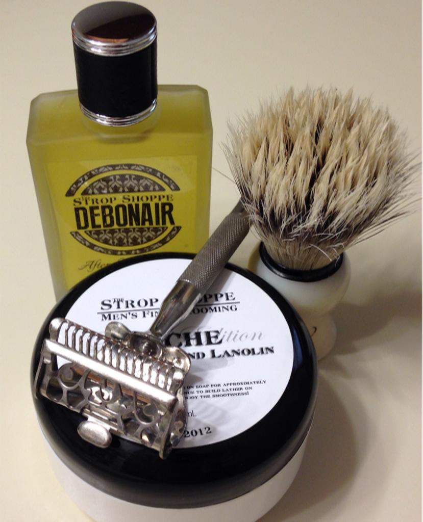 #SOTD- Gem Jr/Gem, Omega 80266, Peche , Debonair, Yardley Talc. <a href="/StropShoppe/">The Strop Shoppe</a>