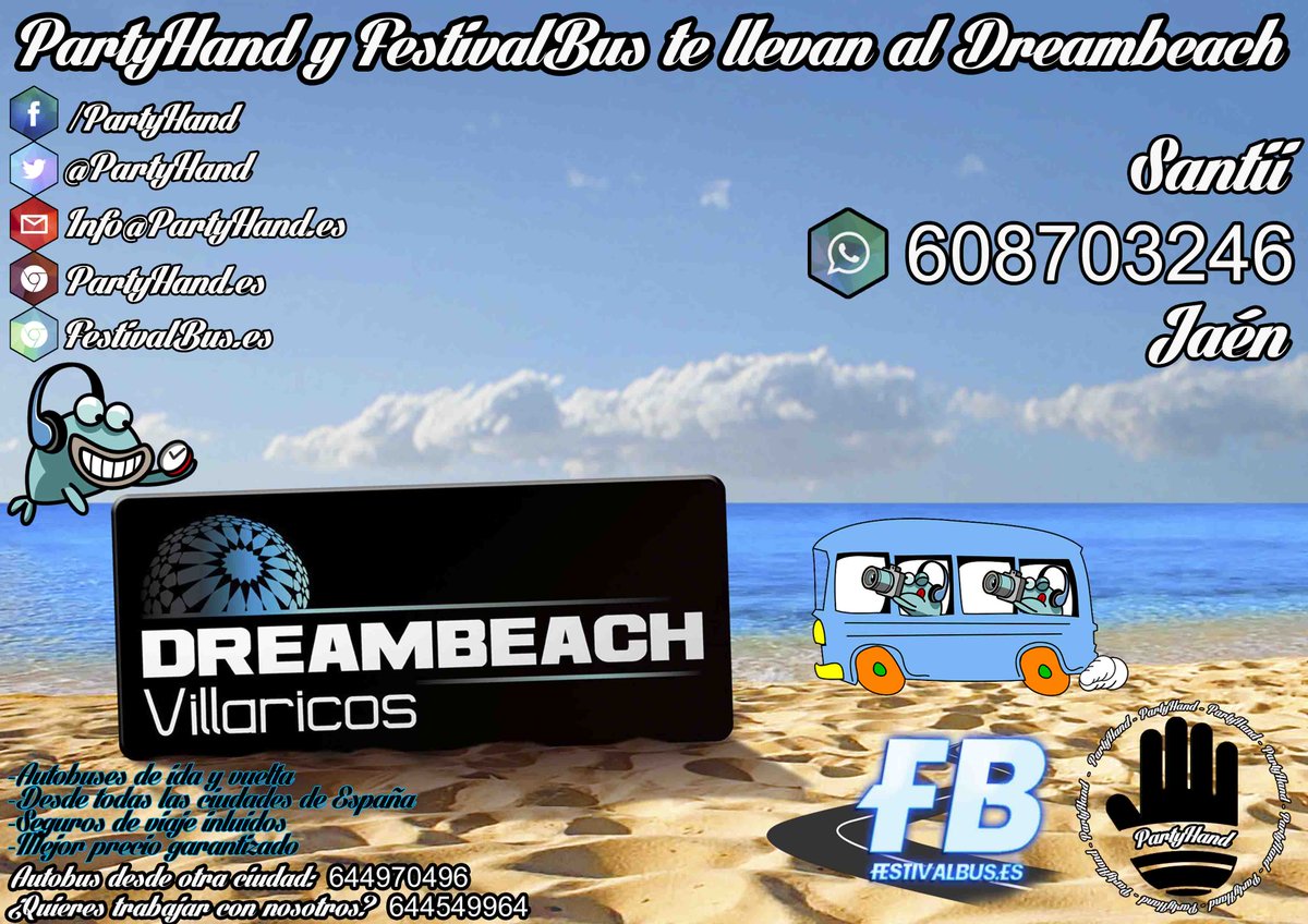 Vente YA al DreamBeach desde cualquier parte de España con <a href="/PartyHand/">PartyHand (Oficial)</a> <a href="/PartyHandJaen/">PartyHand Jaén</a> ! +info WhatsApp: 608 70 32 46