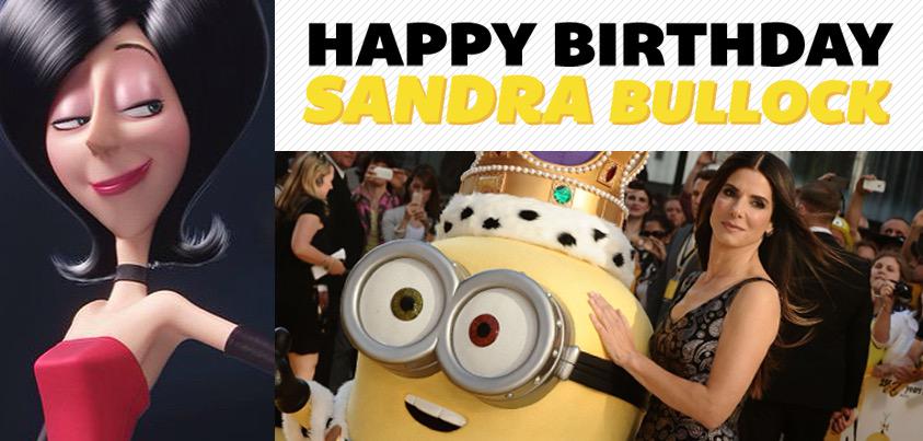 Happy birthday, Sandra Bullock! Catch her in as the voice of Scarlet Overkill, in theaters now. 