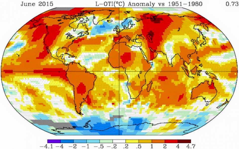 ErikMyrlund's tweet photo. Högre temperaturer än vanligt i HELA världen just nu...
Rött överallt, eller vänta.... http://t.co/L1Qg4qyyp9