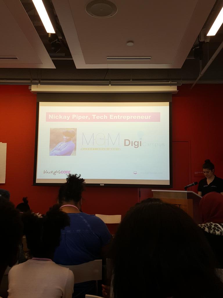 KevernAnderson's tweet image. @NickayPiper speaking @BlackGirlsCode #bgcprojecthumanity
