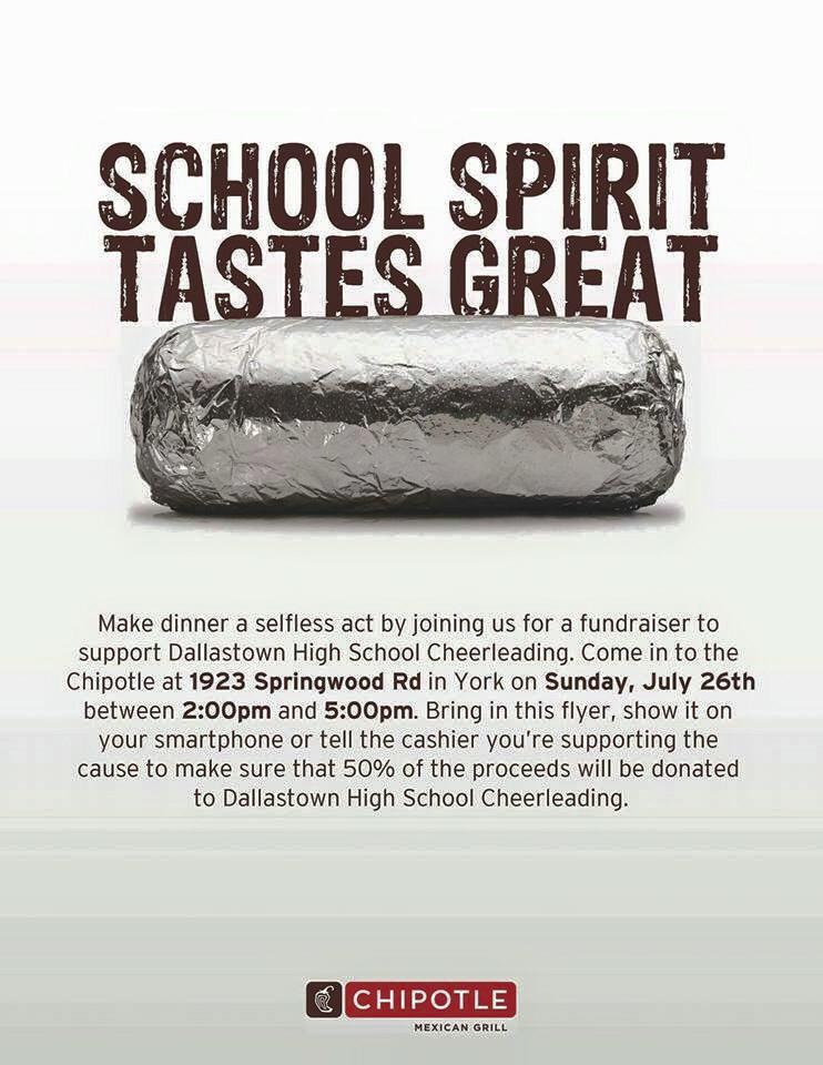 EAT AT CHIPOTLE. 
Just show the cashier this flier on your phone 😊