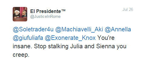 Soletrader4u's tweet photo. #amandaknox Dear Mr. Presidente @JusticeInRome, Did you screw up & need 2 delete? #gototheback #facethecorner http://t.co/XUPp8inM4s
