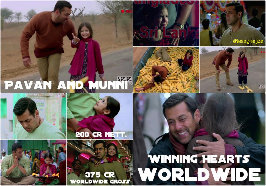 BeingTeJan's tweet photo. Pavan - Munni Winning Hearts Worldwide. 218cr Nett., 385cr WW Gross.
@BeingSalmanKhan @kabirkhankk #BBCreatingHistory http://t.co/dQybAVaJl0