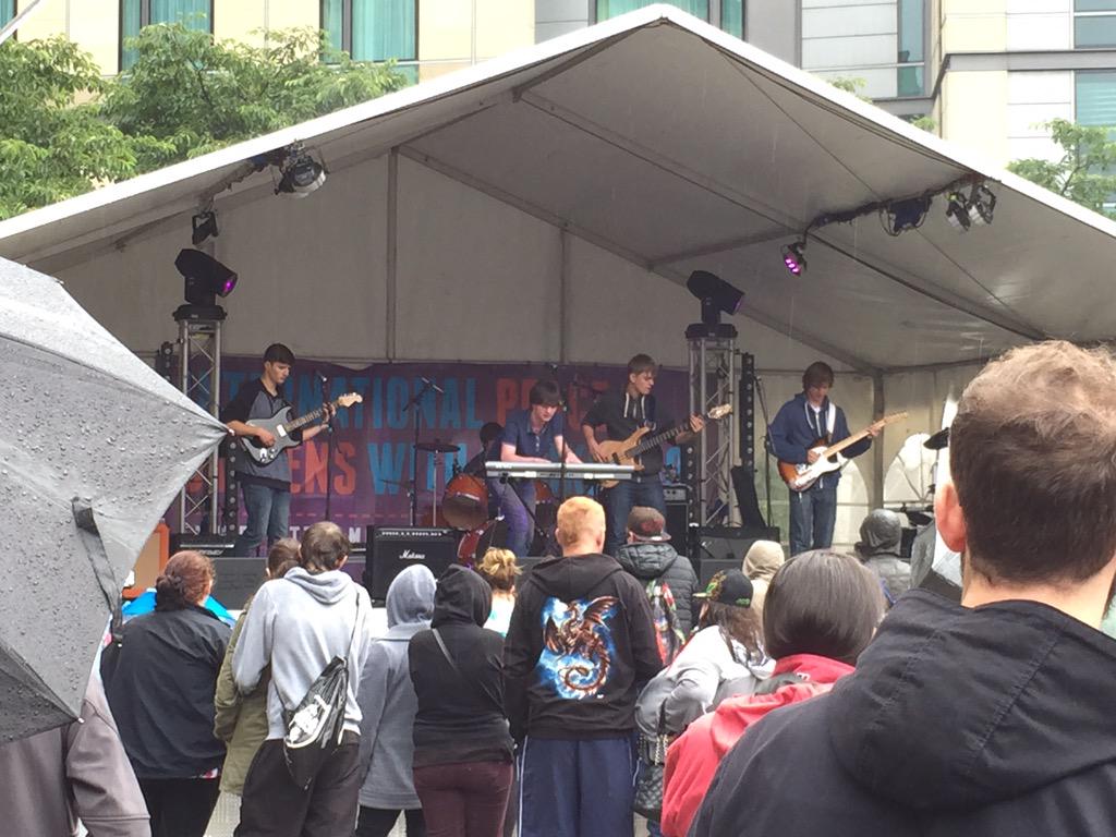 Amazing <a href="/tramlines/">Tramlines Festival</a> gig in the Peace Gardens. Thanks to all of you that made it down to dance to our tunes. You rock 🎯