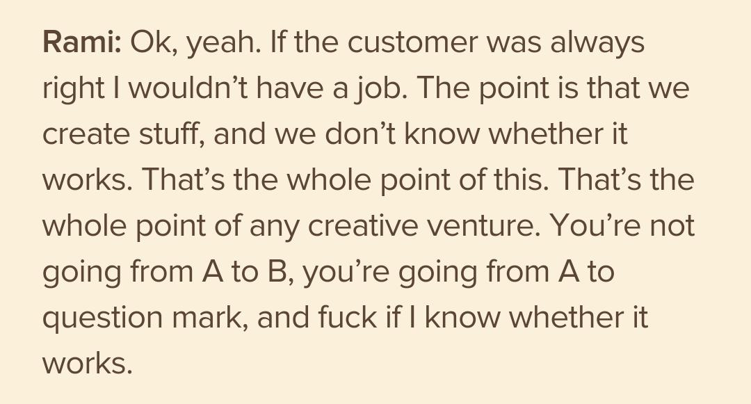 crowbarska's tweet photo. Supertruth from @tha_rami. Plenty more supertruths in this interview: http://t.co/73UmD9fmCm #gamedev http://t.co/uraWIyechw
