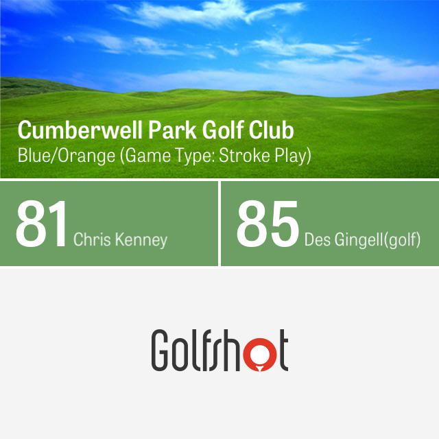 kenneyclan's tweet photo. I shot a 81 at Cumberwell Park Golf Club using @GolfshotGPS http://t.co/qQVo7RMq8B #playbettergolf http://t.co/fOz4lvzO61
