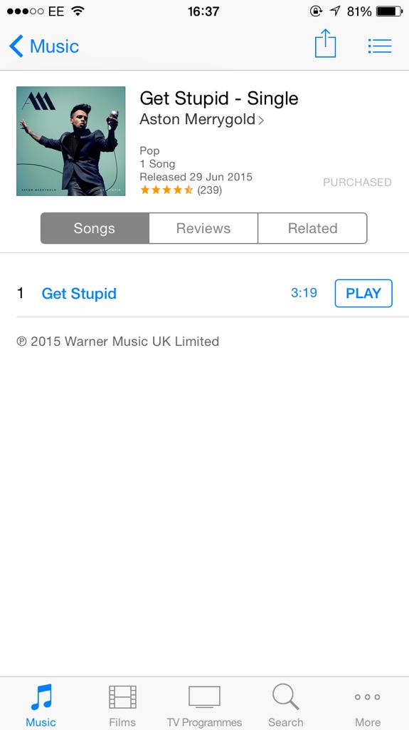 Megan_Bruce96_'s tweet photo. COME ON #AIMERS π
EVERYBODY #BuyGetStupid
#GetStupidOnItunesNOW
#GetStupidOutNow
#GetStupid
@AstonMerrygold http://t.co/E69py0jOhJ