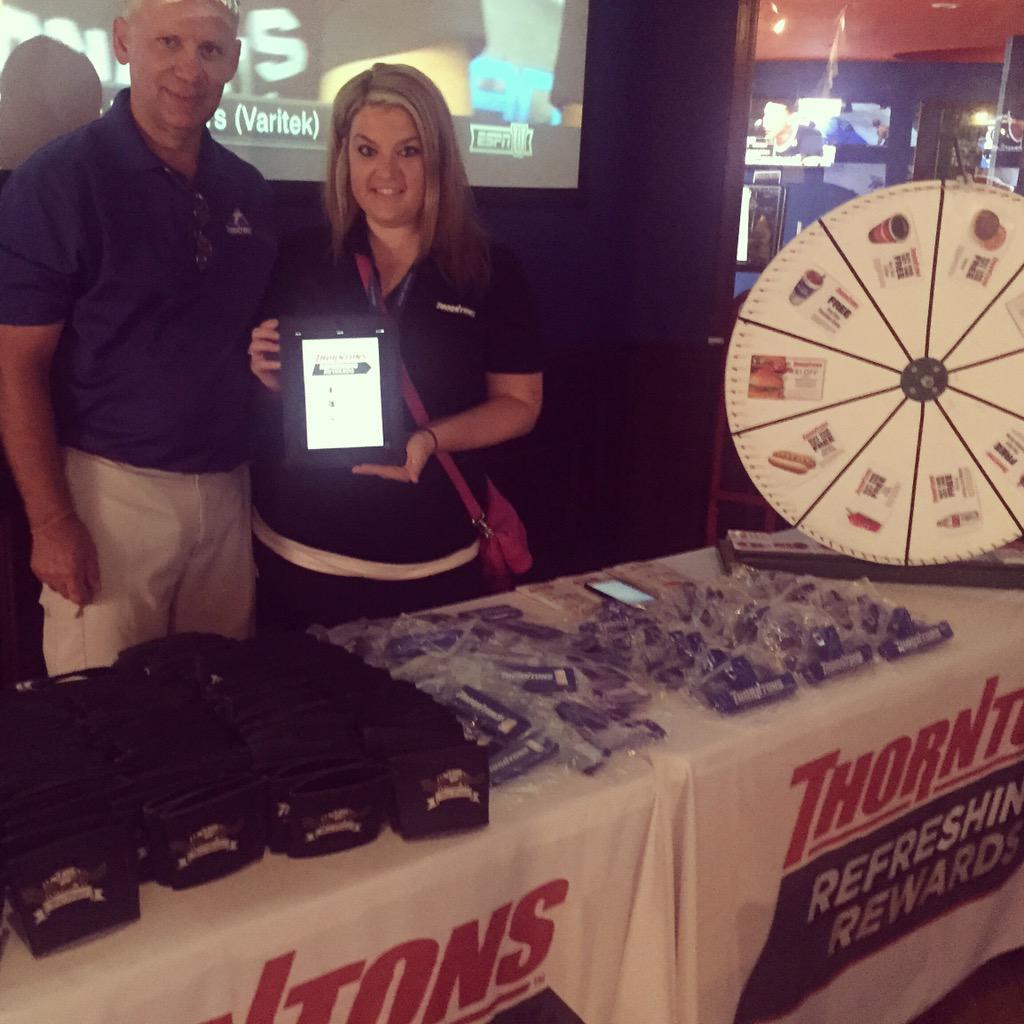 ThorntonsLLC's tweet photo. Come see us at @tapthatcraft, sign up for #RefreshingRewards, get a koozie and spin the prize wheel! #tapthatcraft http://t.co/7rFvHpTWb1