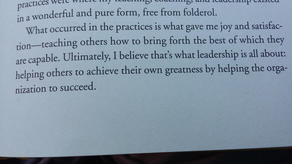 Not hard to be inspired reading passages like this.