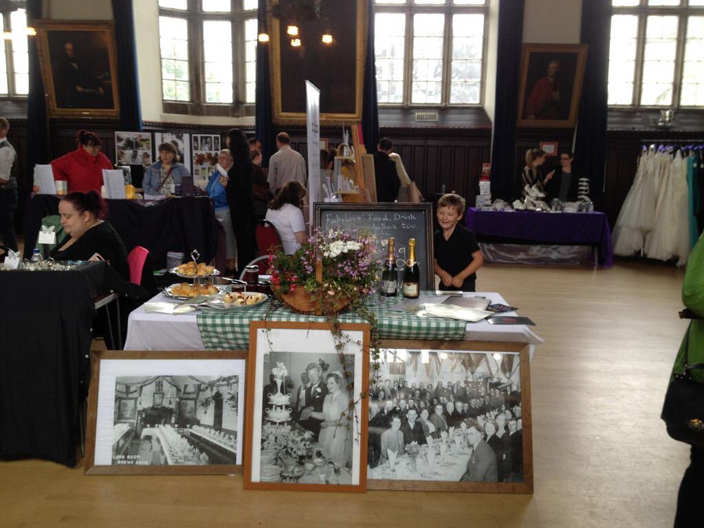 Drewearms's tweet photo. Wedding fayre today with a little helper http://t.co/hUbDXvvpFP