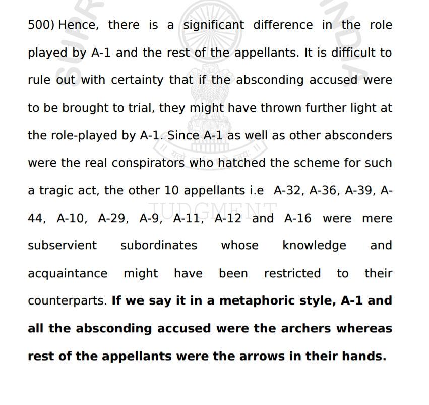 BhateKetan's tweet photo. A1, i. e. #YakubMemon was one of the "archers of the blasts". Words of SC in Para 500 of judgment. http://t.co/IjCsViGRaU