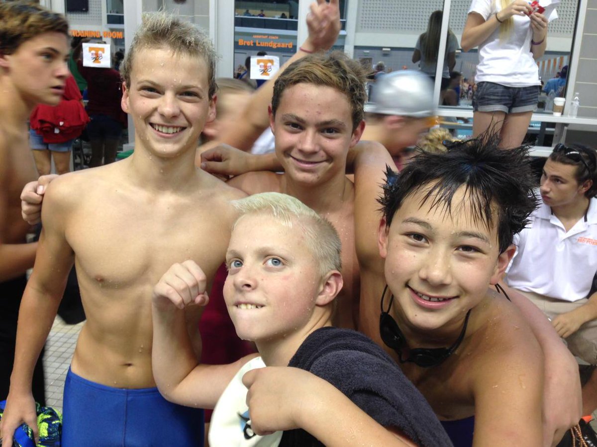 OakRidgeSwims's tweet photo. 13-14 Boys Medley Relay! Dropped 6 seconds!!!! #citymeet #ORCA http://t.co/RrbcwrEcnO
