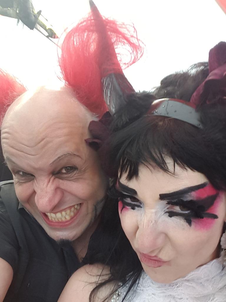 Mit Marianne <a href="/SchneePerlen/">Schneewittchen Musik</a> am #amphi #dasich