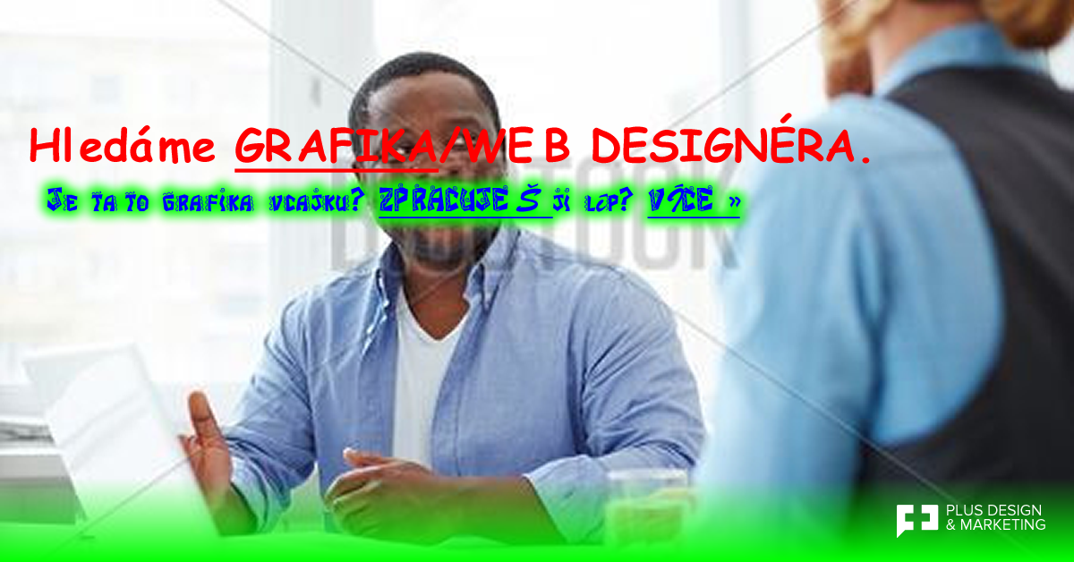PlusDesigncz's tweet photo. Hledáme grafika/webdesignéra. Dáš tuto grafiku lépe a z této ti krvácí oči? Tak se ukaž. http://t.co/pZCB44HzZ1 http://t.co/zlKNLxefpw