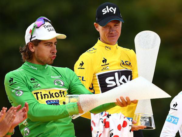 Let's have a bit of fun now. Little party never killed nobody :D <a href="/tinkoff_saxo/">Jenna Bolton</a> #GreenJersey  @letour