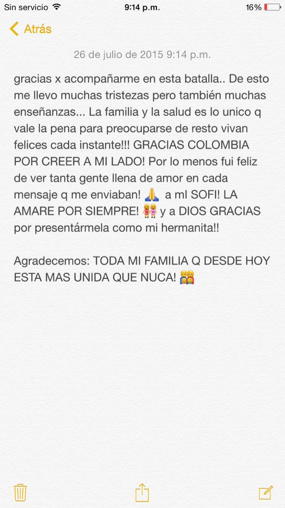 carosotooficial's tweet photo. Desde el fondo de mi 💛 quiero decirles algo: http://t.co/0SawNO9K38