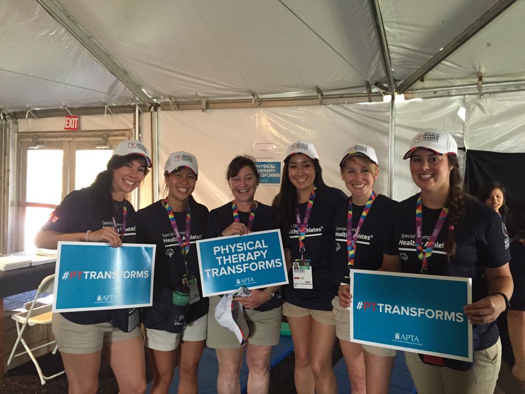 CherylResnik's tweet photo. USC PT is rocking the Special Olympics World Games! #PTTransforms #ReachUpLA #LA2015 #uscdptalumni http://t.co/hP4fXOzV2c