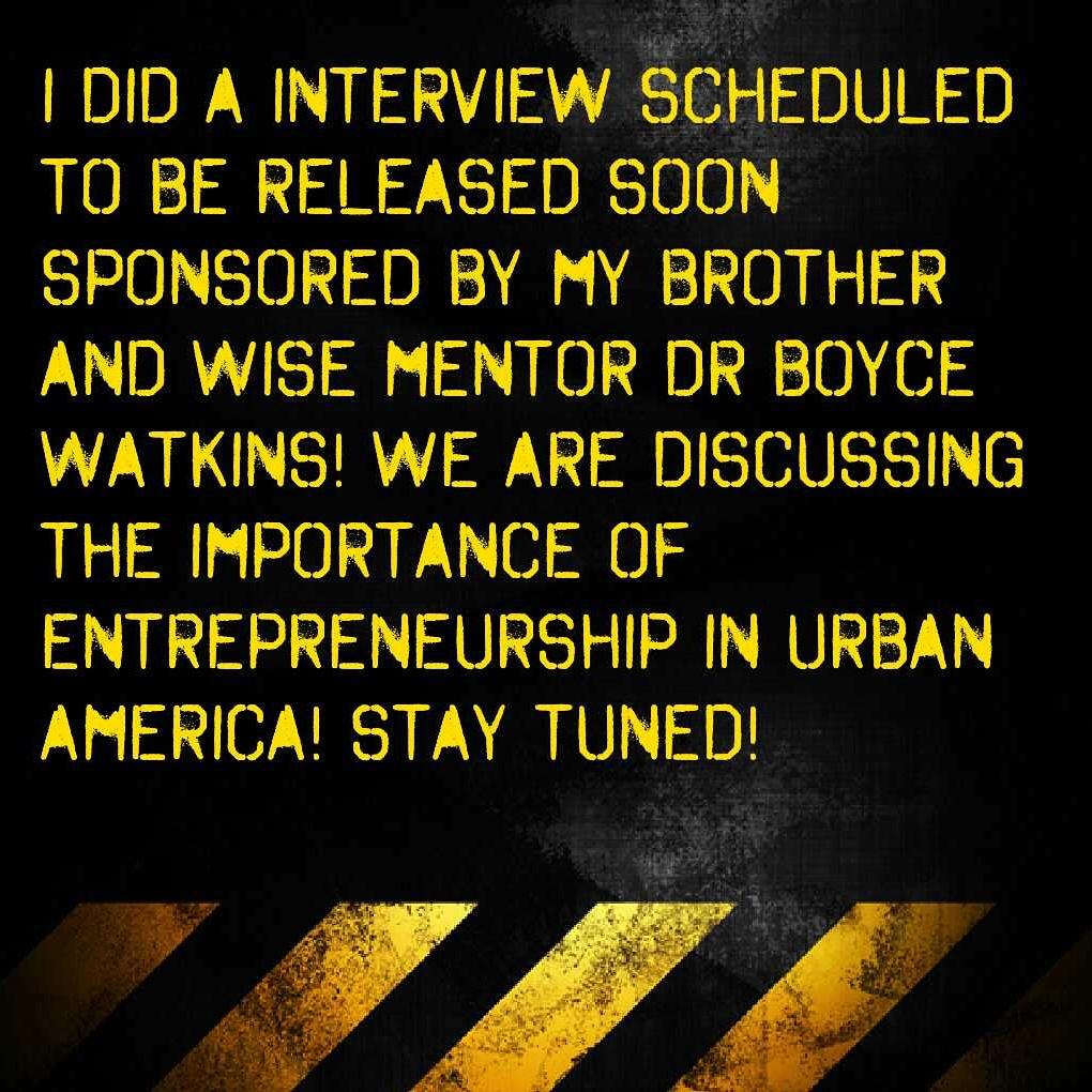 _PROFIT1000's tweet photo. Thank you for the opportunity Mr @drboycewatkins1 for helping me speak to a broader audience! All my fans follow him! http://t.co/SbS7vW0Adg