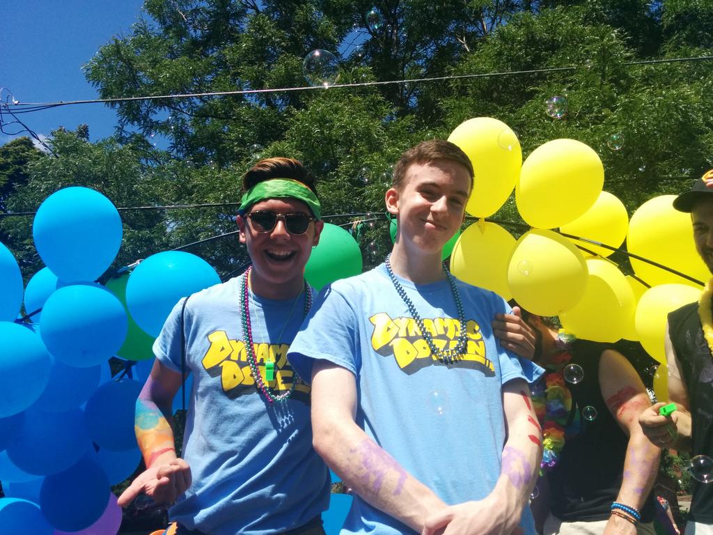 <a href="/dynamicdozen/">Dynamic Dozen 6.0</a> celebrating #ldnontpride at the #PrideParade on the <a href="/HealthCentre/">LIHC</a> float with <a href="/glen_cairn/">Glen Cairn CRC</a> &amp; @CaraGCCRC !
