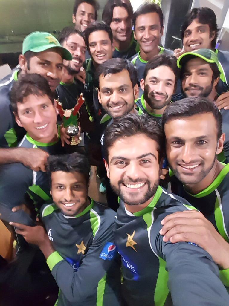 iamAhmadshahzad's tweet image. Tough luck today but never the less a series win for Pakistan !! It was all about immense hard work n team effort!