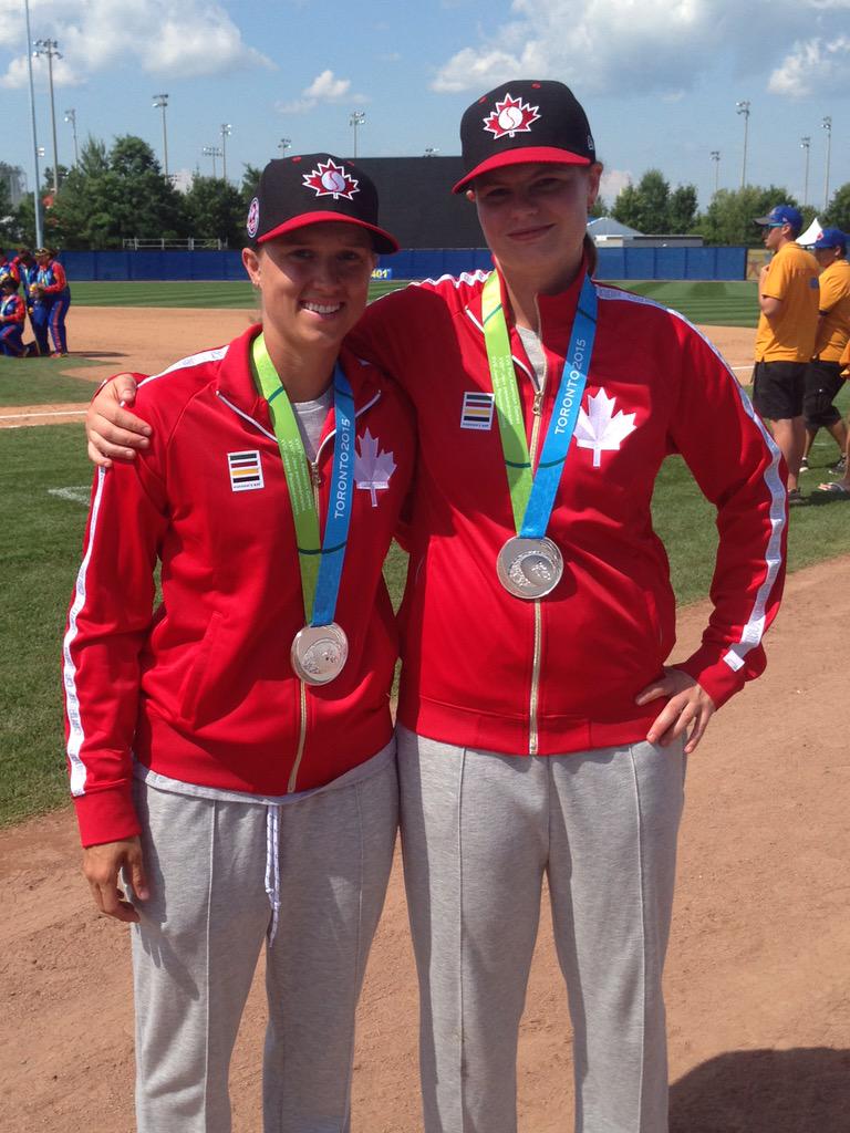 Great job to both @bwall318 and <a href="/mda759/">Melissa Armstrong</a> for a Silver Medal for <a href="/baseballcanada/">Baseball Canada 🇨🇦⚾️</a> at the @TO2015 Pan Am Games!