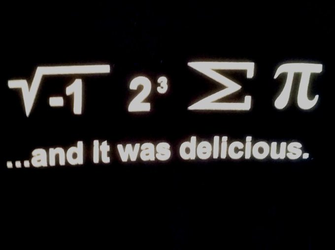 1st person to tweet me  the answer to this math joke, You will win a personal selfie of me. No Google