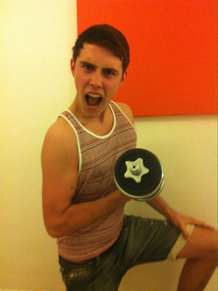 DreamsofDeyes's tweet photo. So muscly Alfieπππ π Happy 6 Years on YouTube I'm super proud of you #6YearsOfPointlessBlog http://t.co/7lORMIcE7V