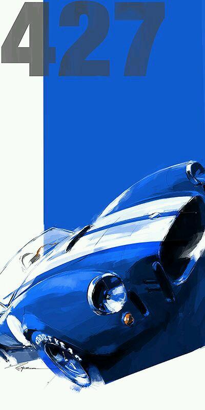 #AC #Cobra painting, #goodnight, #motor #cars #nicephoto #americanmuscle.