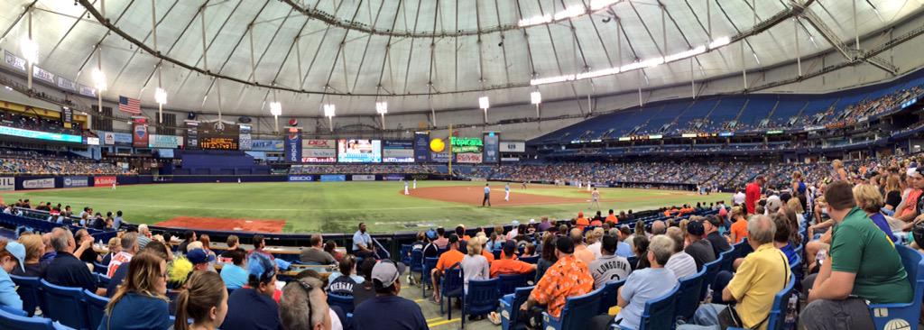 Will__White's tweet photo. #TropicanaField http://t.co/B1YDPuHof3