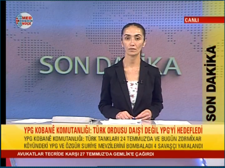 agirekurdistane's tweet photo. YPG KOBANE KOMUTANLIGI: TÜRK ORDUSU DAIS`I DEGIL YPG`YI HEDEF ALDI ! MEDNUCE CANLI YAYIN
http://t.co/mdfe9RuqfD http://t.co/d5yJAj6wKq