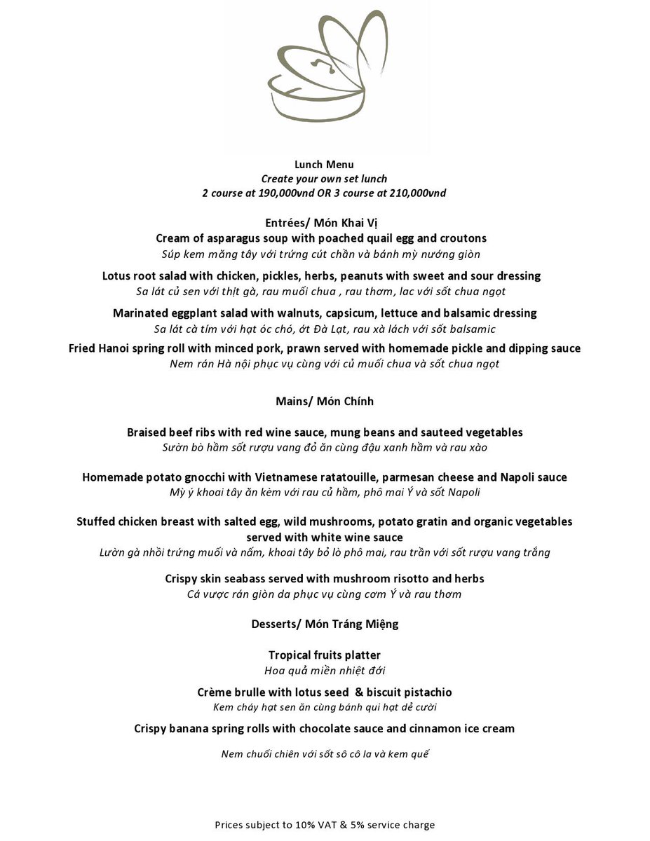 New lunch menu available this week and next week at Pots 'n Pan. Come and enjoy our perfect food and service!