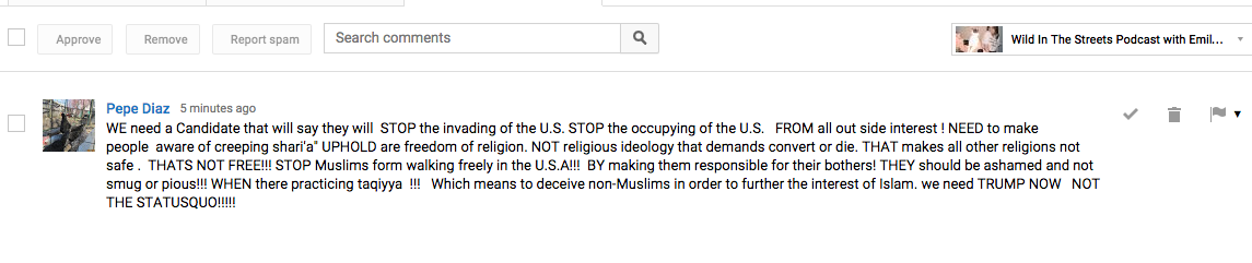 emilyandsierra's tweet photo. The super racist Youtube comment someone left on one of our videos. We talk about it on the podcast. WHOARETHESEPPL?! http://t.co/mDfBl9PzXx
