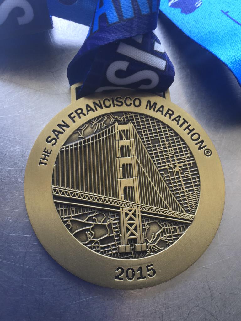 #SFmarathon half medal