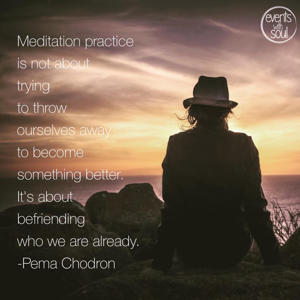 ...and who you really are is love. Let's #befriend ourselves. <a href="/AniPemaChodron/">Pema Chödrön</a> spot on. #Meditate