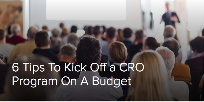 Catchi_insights's tweet photo. 6 Tips To Kick Off a CRO Program On A Budget by @MichiA  http://t.co/Kr5Hb4SSi3 #growthhacking #cro #conversion http://t.co/glkuV3fGmc
