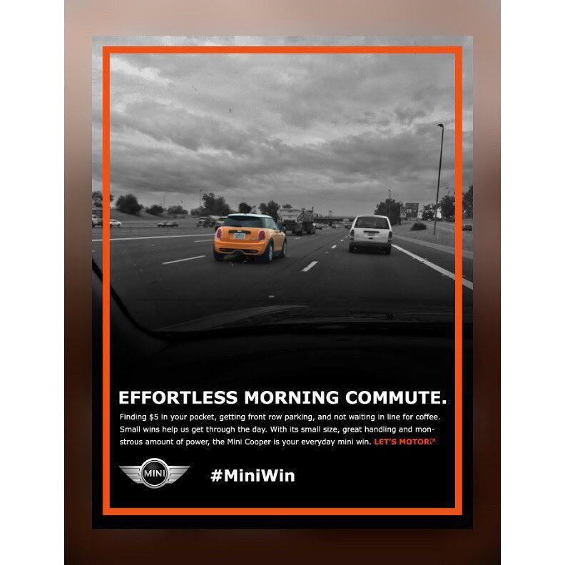 imjustaguy22's tweet image. An ad concept me and @iamkingdario came up with for @MINI @MINIUSA @MINIUK Think #MiniWin is the next big thing?